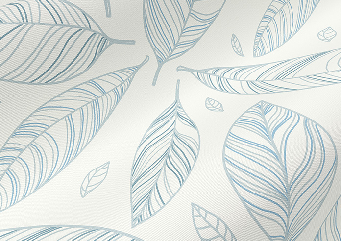 Falling Leaves, Blue - Roller Blind - Image 4